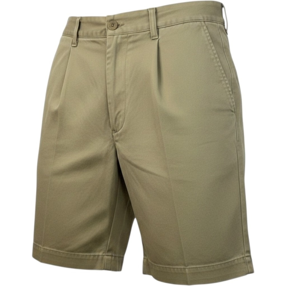 Polo Ralph The Cormac Shorts Mens 29 Khaki Chino Pleated Preppy Y2K Relaxed Fit